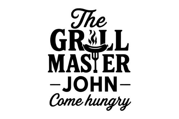 Classic Personalized Grill Master Badge Graphics & T‑Shirt