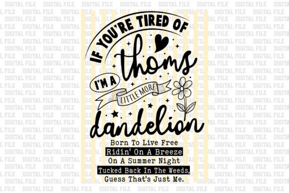Dandelion Western Cowgirl Graphics & T-Shirt Designs