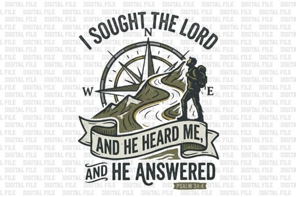 I Sought the Lord Graphics & T-Shirt Designs
