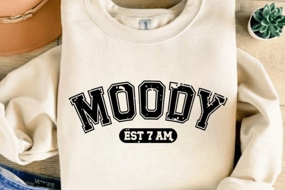 Moody Est 7 Am Svg: Varsity Graphics for T-Shirt