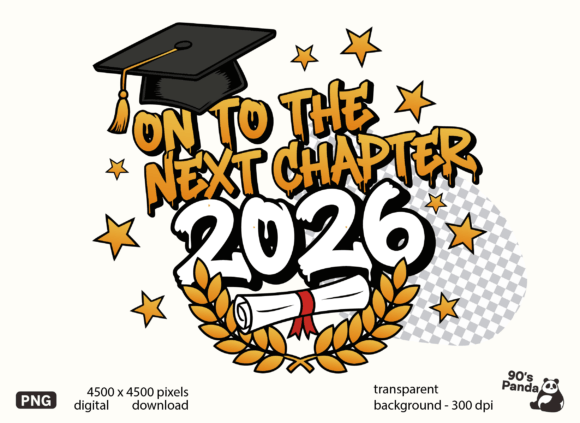 Onto the Next Chapter Sublimation Png: Graphics for T-Shirt Designs
