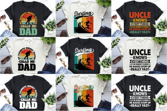 T-Shirt Designs Bundle PNG SVG