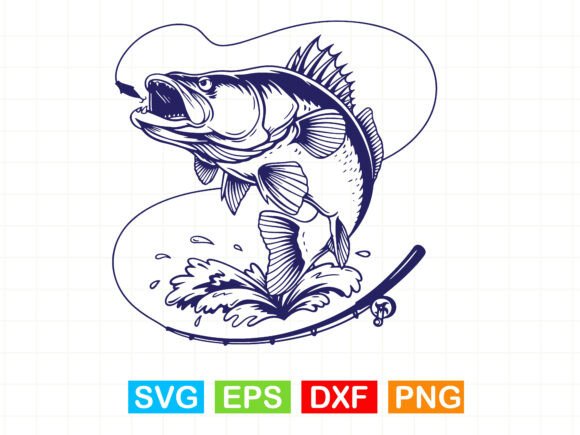 Walleye Fishing SVG: Graphics & T-Shirt Designs for Crafters